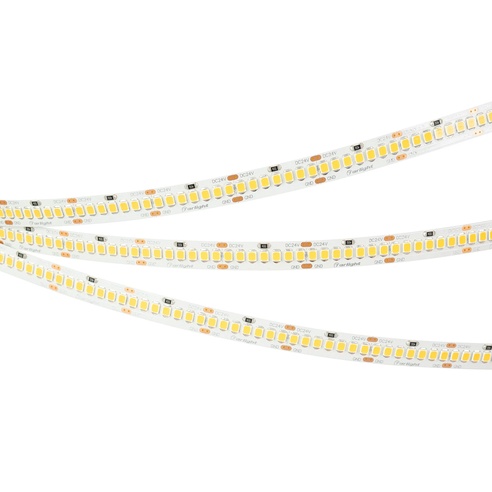 Лента светодиодная RT-A252-10mm 24V Warm3000 (11 W/m, IP20, 2835, 5m) (Arlight, Открытый)