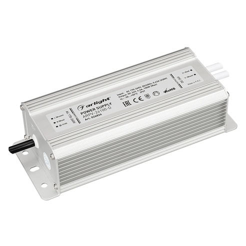 Блок питания ARPV-24100-D (24V, 4.2A, 100W) (Arlight, IP67 Металл, 3 года)