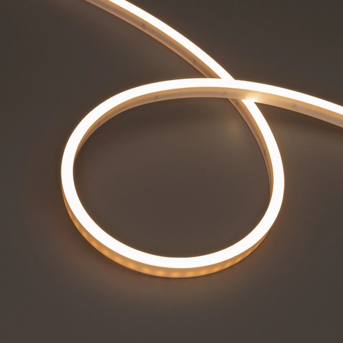 Лента герметичная WAVE-SIDE-PU-A120-06x12mm 24V Warm3500 (8 W/m, IP68, 1m, wire x1) (Arlight, Вывод боковой, 3 года)