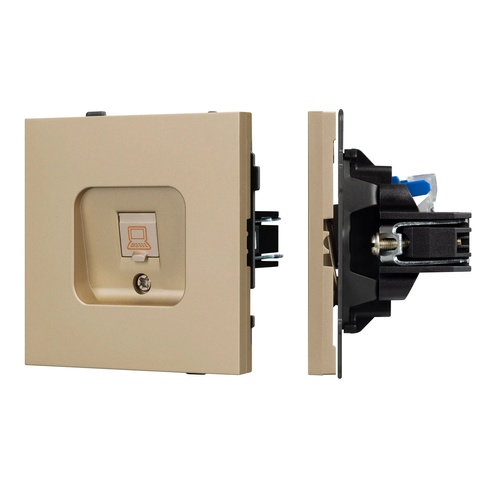 Механизм компьютерной розетки SCT-TENDO-MPC1-SFPL-GD (RJ-45, CAT6) (Arlight, -)