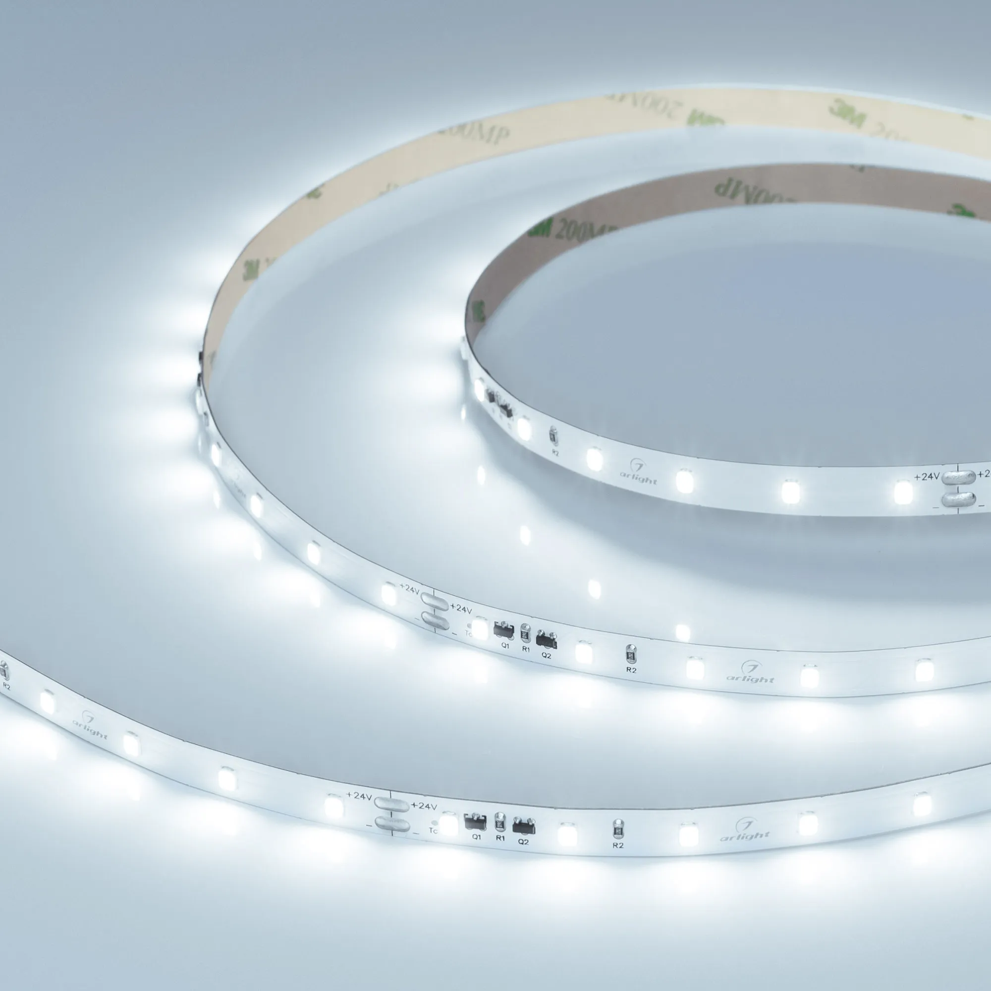 Лента светодиодная IC-A60-8mm 24V White6000 (4.8 W/m, IP20, 2835, 10m) (Arlight, стабилизированная)