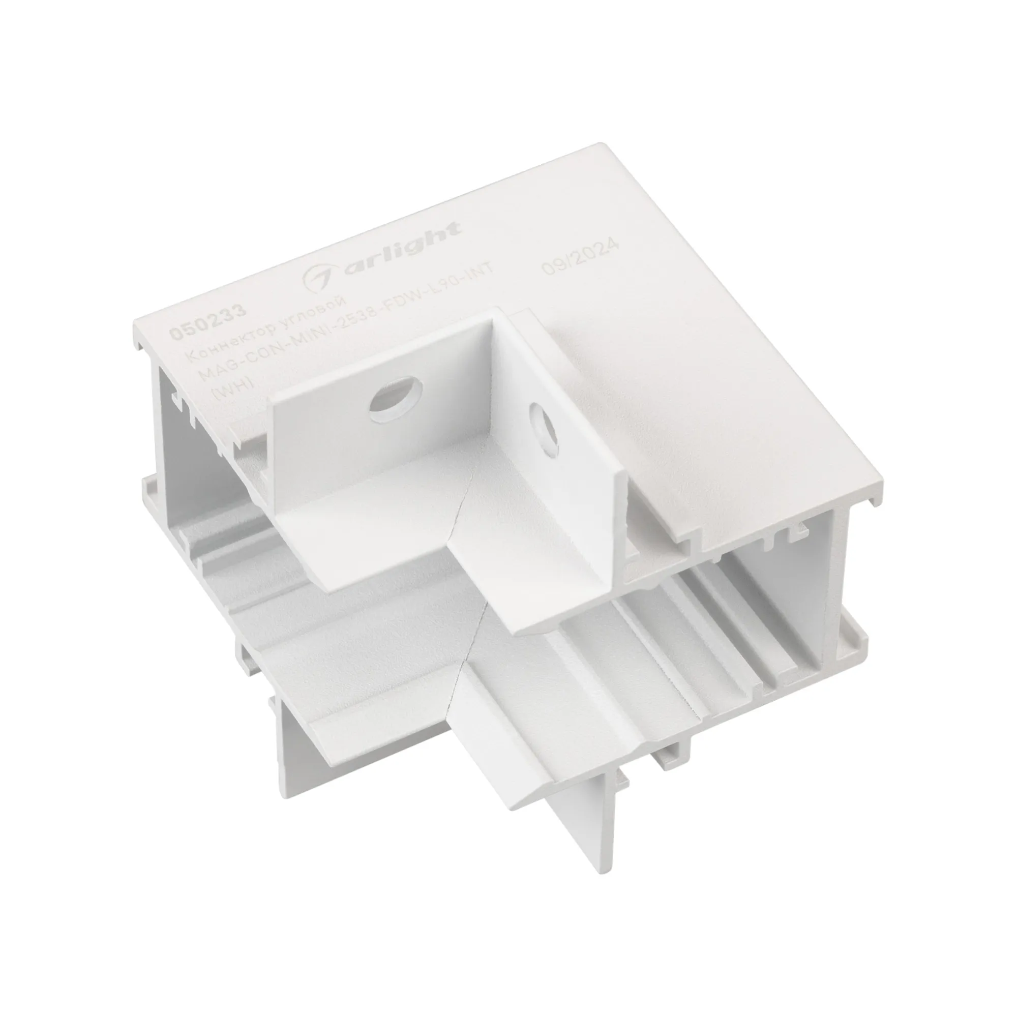 Коннектор угловой MAG-CON-MINI-2538-FDW-L90-INT (WH) (Arlight, IP20 Металл, 3 года)