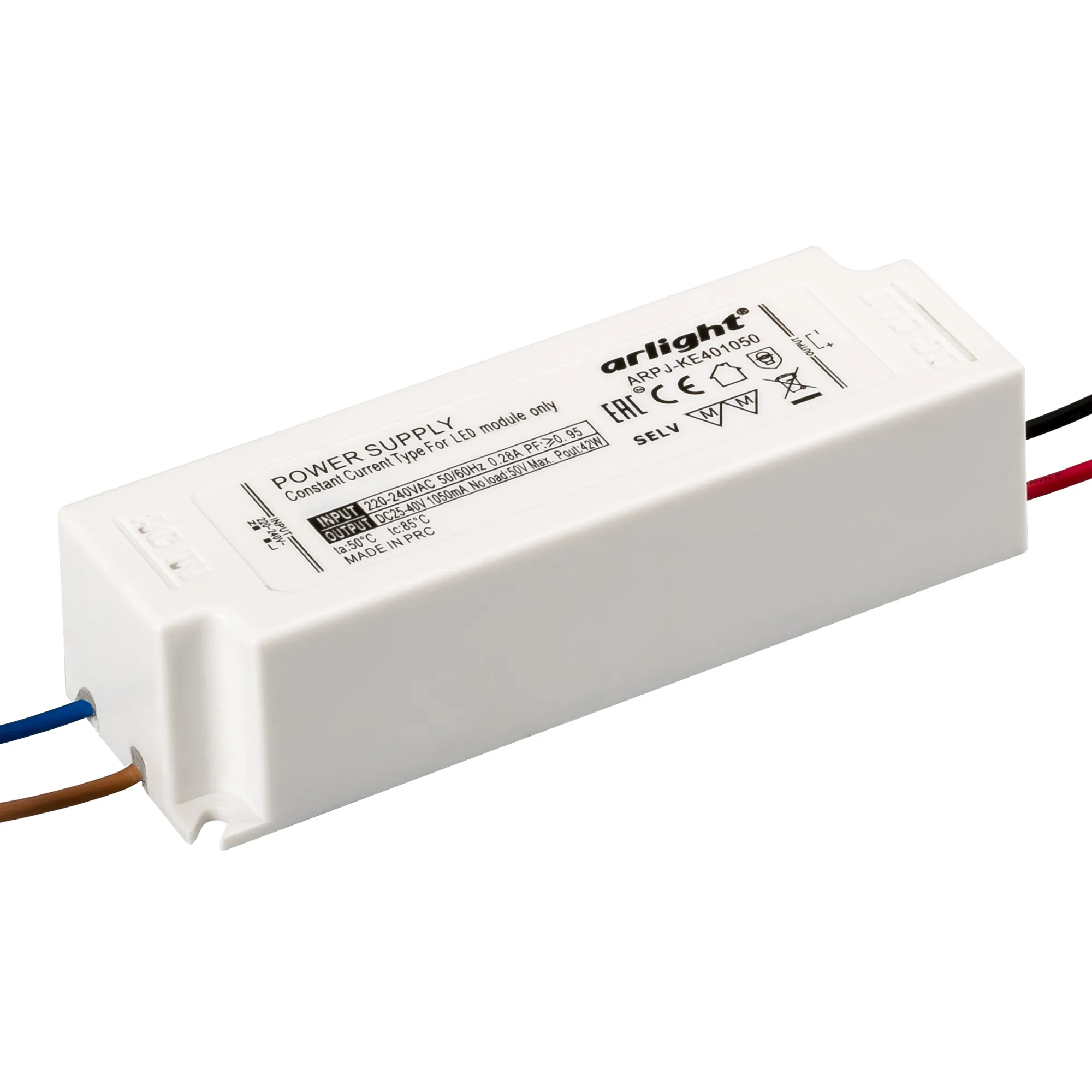 Блок питания ARPJ-KE571050 (60W, 1050mA, PFC) (Arlight, Пластик)