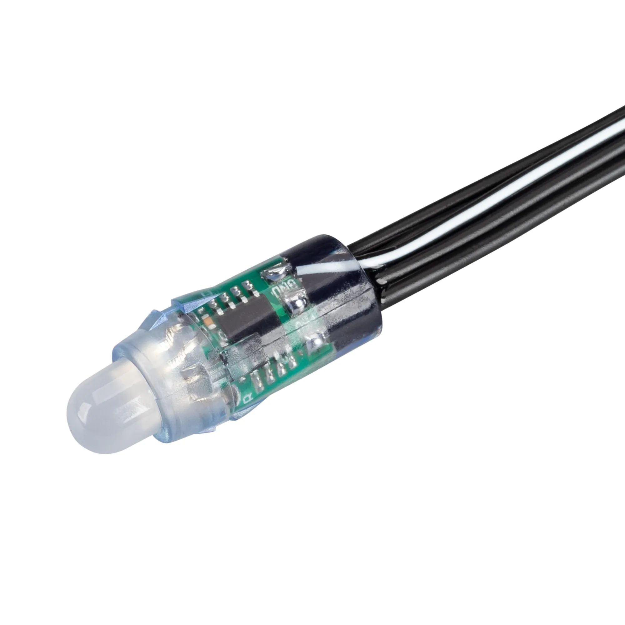 Герметичный управляемый модуль SPI-UVR-D12 5V RGB-BPT (0.3W, IP67, 90 deg) (Arlight, Пластик, 5 лет) - изображение товара