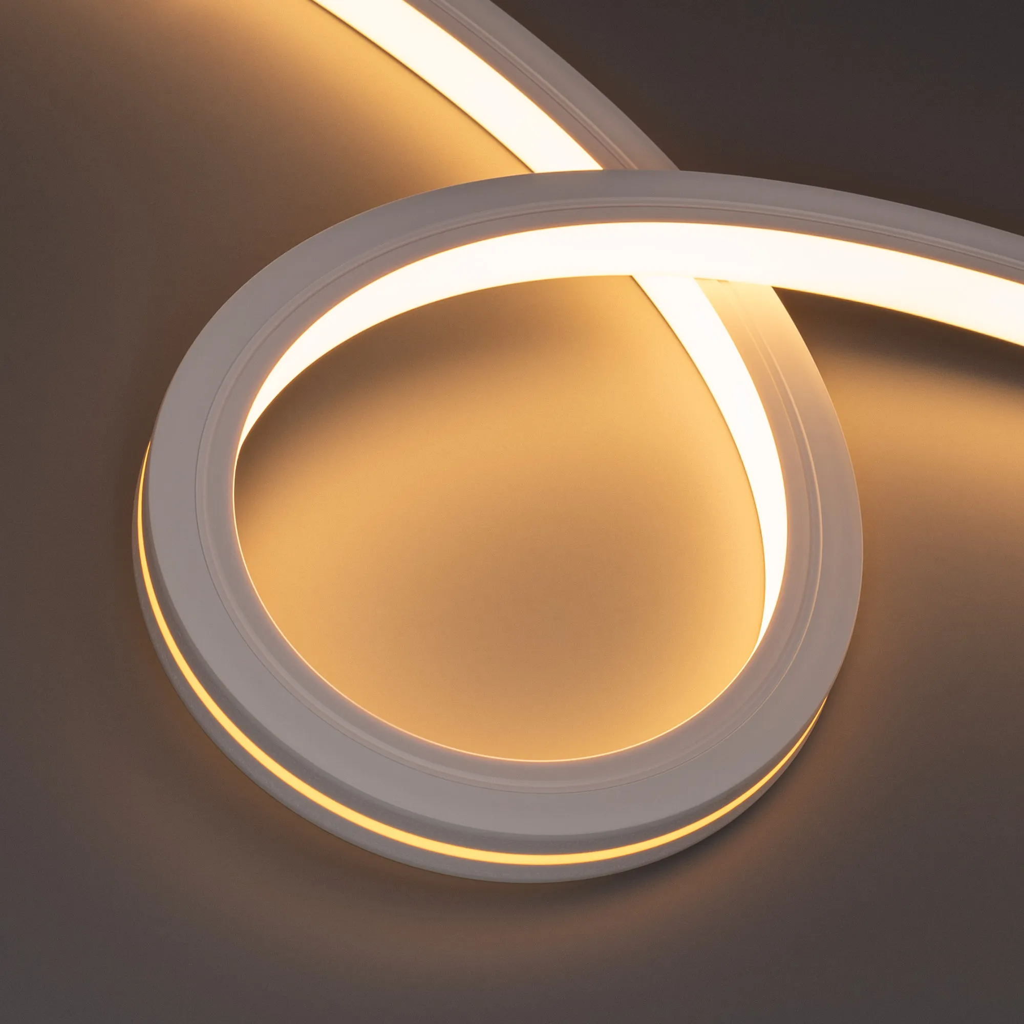 Лента светодиодная герметичная MOONLIGHT-TOP-X280-20x20mm 24V Warm2700 (10 W/m, IP67, 15m, wire x1) (Arlight, Вывод боковой, 5 лет)